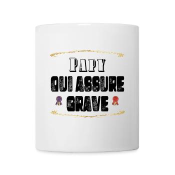 Papy Qui Assure Grave - Mug blanc - blanc - Devant