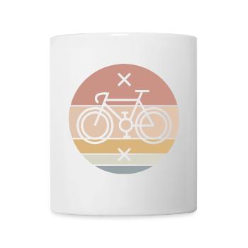 Retro Bicycle Road Bike Singlespeed Fixie Symbol - Mug - white - Front
