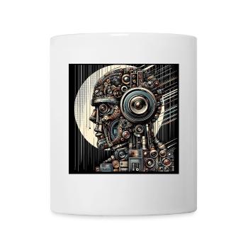 Analog soul AI robot Art - Mug - white - Front