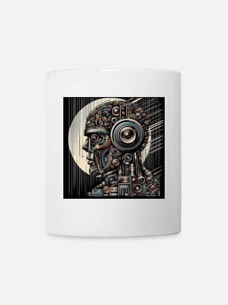 Analog soul AI robot Art - Mug - white