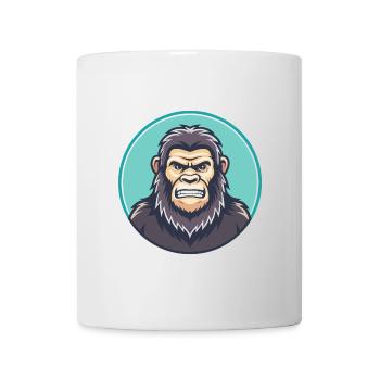 BigFoot Kawaii Cartoon Character Animal Pet Face - Mug - white - Front