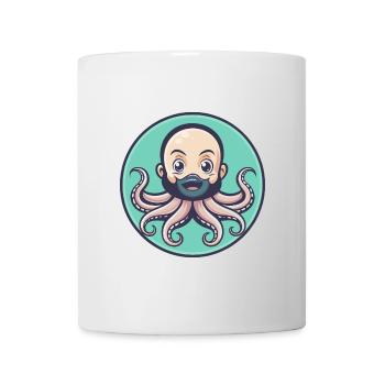 Octopus Kawaii Cartoon Character Animal Pet Face - Mug - white - Front