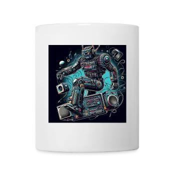 Analogo vibes AI robot Art - Mug - white - Front