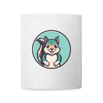 Squirrel Kawaii Cartoon Character Animal Pet Face - Mug - white - Front