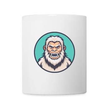 Yeti Kawaii Cartoon Character Animal Pet Face - Mug - white - Front