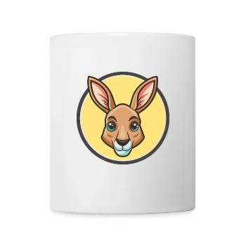 Kangourou Kawaii Dessin animé Personnage Animal Visage D’animal - Mug blanc - blanc - Devant