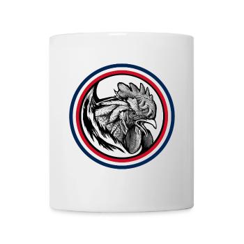 FREEBEAST COQ Bleu Blanc & Rouge - Mug blanc - blanc - Devant