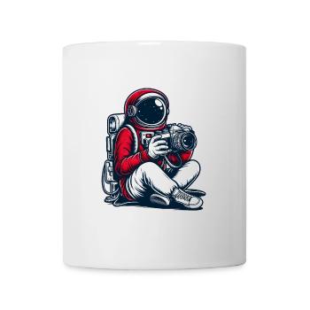 Astronaute photographe : capturer des moments cosmiques - Mug blanc - blanc - Devant