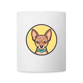 Abyssinian Sand Terrier Dog Breed Cartoon Kawaii - Mug - white - Front