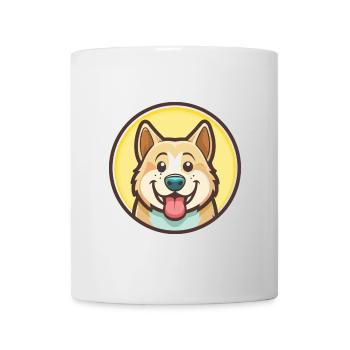 Akbash Hunderasse Cartoon Kawaii Clipart Tier Haustier - Tasse - Weiß - Vorne