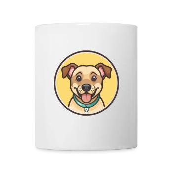 Alano Espanol Hunderasse Cartoon Kawaii Clipart Haustier - Tasse - Weiß - Vorne