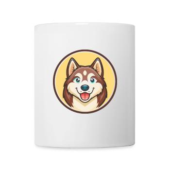 Alaskan Husky Dog Breed Cartoon Kawaii Clipart Pet - Mug - white - Front