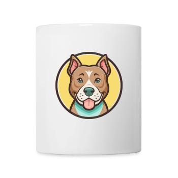 American Pitbull Terrier Dog Breed Cartoon Kawaii - Mug - white - Front