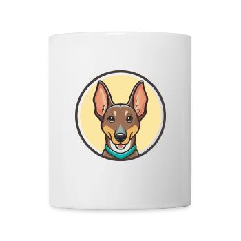 Chien de chasse andalou, dessin animé kawaii clipart - Mug blanc - blanc - Devant