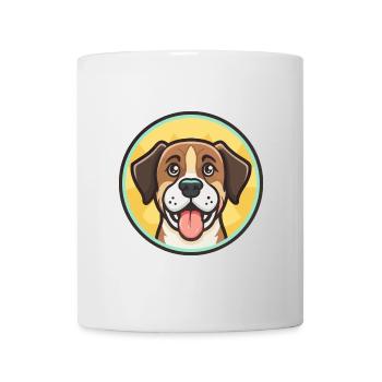Chien Ariégeois, dessin animé kawaii, clipart animal - Mug blanc - blanc - Devant