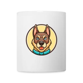 Aryan Molosse Chien Race Dessin animé Kawaii Clipart - Mug blanc - blanc - Devant