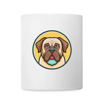 Assyrian Mastiff Dog Breed Cartoon Kawaii Clipart - Mug - white - Front