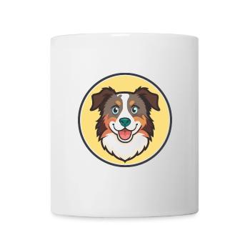 Australian Shepherd Dog Breed Funny Cartoon Kawaii - Mug - white - Front