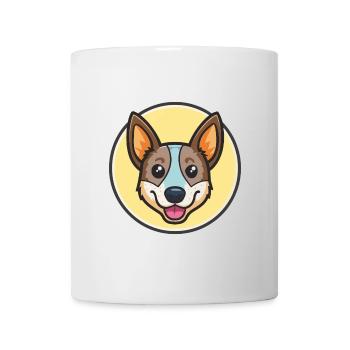 Australian Stumpy Tail Cattle Dog Breed Cartoon - Mug - white - Front