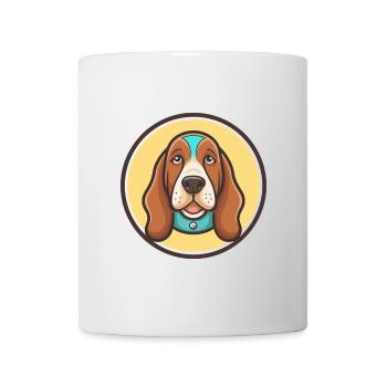 Basset Bleu De Gascogne Dog Breed Cartoon Kawaii - Mug - white - Front