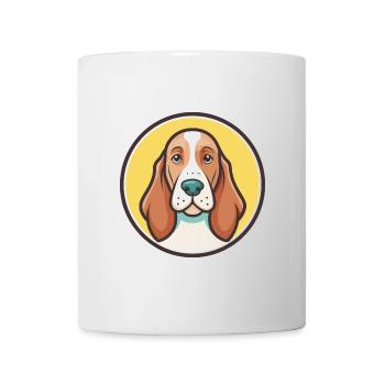 Basset Fauve De Bretagne Hunderasse Cartoon Kawaii - Tasse - Weiß - Vorne