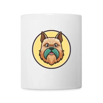 Griffon belge Chien Race Dessin animé Kawaii Clipart - Mug blanc - blanc - Devant