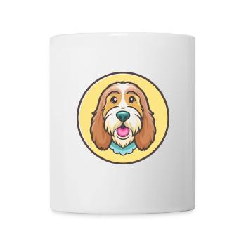 Basset Griffon Vendéen Race de chien Dessin animé Kawaii - Mug blanc - blanc - Devant
