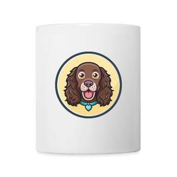 Boykin Spaniel Dog Breed Cartoon Kawaii Clipart - Mug - white - Front