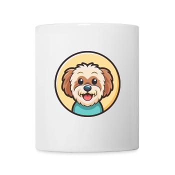 Bolognese Dog Breed Cartoon Kawaii Clipart Animal - Mug - white - Front