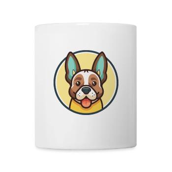 Braque Auvergne Hunderasse Cartoon Kawaii Clipart - Tasse - Weiß - Vorne