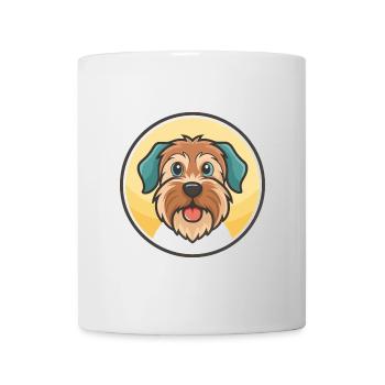 Briquet Griffon Vendéen Chien Race Dessin Animé Kawaii - Mug blanc - blanc - Devant