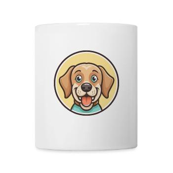 Broholmer Hund Rasse Cartoon Kawaii Clipart Tier - Tasse - Weiß - Vorne