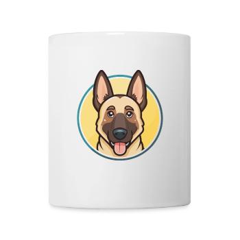 Belge Malinois Chien Race Dessin animé Kawaii Clipart - Mug blanc - blanc - Devant
