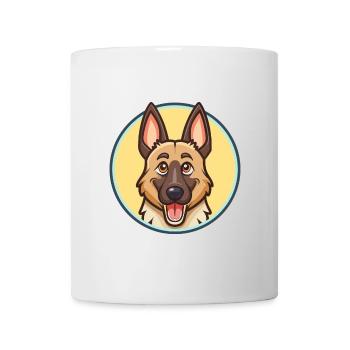 Belgian Shepherd Dog Breed Cartoon Kawaii Clipart - Mug - white - Front