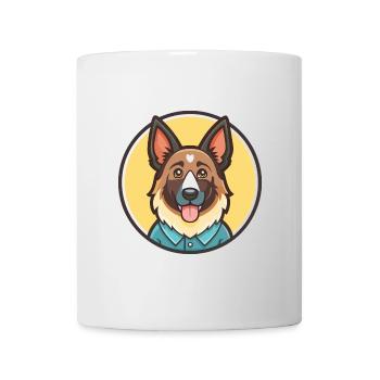 Bucovine Berger Chien Race Dessin animé Kawaii Clipart - Mug blanc - blanc - Devant