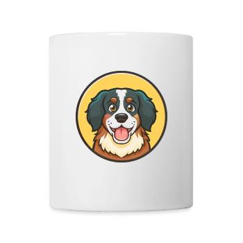 Berner Laufhund Dog Breed Cartoon Kawaii Clipart - Mug - white - Front