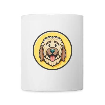 Bergamasco Schäferhund Hunderasse Lustige Karikatur Kawaii - Tasse - Weiß - Vorne