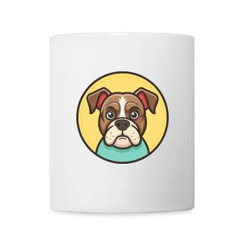 Bulle Boxer Hund Rasse Karikatur Kawaii Clipart Tier - Tasse - Weiß - Vorne
