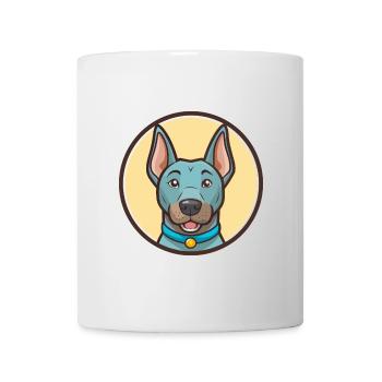 Bleu Thai Ridgeback Chien Race Drôle Dessin Animé Kawaii - Mug blanc - blanc - Devant