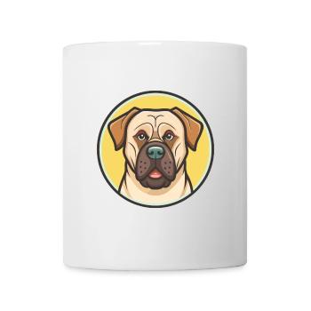 Boerboel, race chien, coloré, dessin animé, kawaii Clipart - Mug blanc - blanc - Devant
