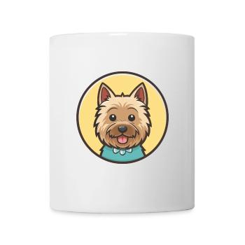 Cairn Terrier Hund Rasse Cartoon Kawaii Clipart Haustier - Tasse - Weiß - Vorne