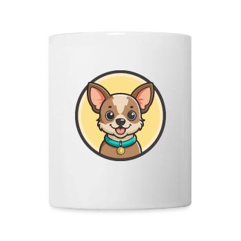 Can De Chira Chien Race Dessin animé Kawaii Clipart Animal de compagnie - Mug blanc - blanc - Devant