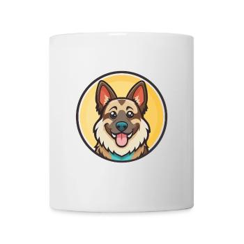 Carpathian Shepherd Dog Breed Funny Cartoon Kawaii - Mug - white - Front