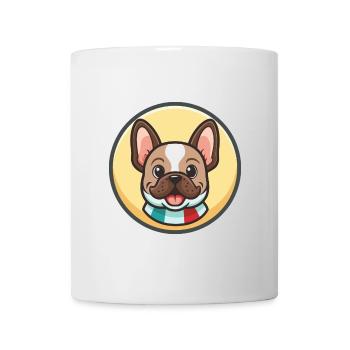 Chien Francais Dog Breed Cartoon Kawaii Clipart - Mug - white - Front