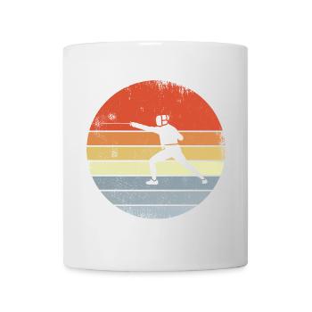 Vintage Fencing Sketch - Mug - white - Front