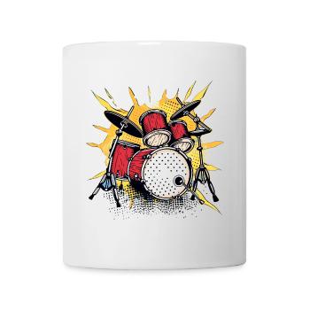 Cartoon Drums - Mug - white - Front