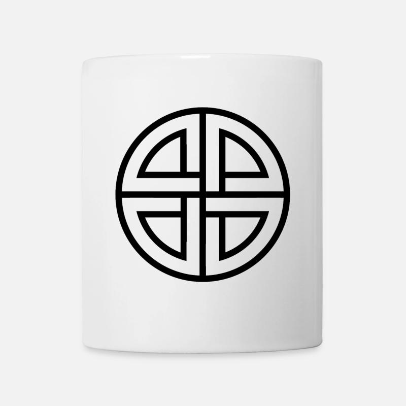 Black shield knot - Mug - white