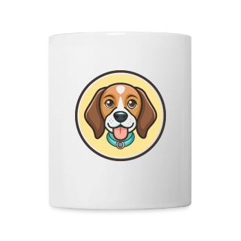 Deutsche Bracke Hunderasse Cartoon Kawaii Clipart - Tasse - Weiß - Vorne