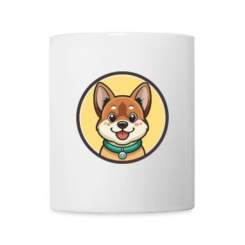 Dessin animé kawaii de race de chien de Chongqing - Mug blanc - blanc - Devant