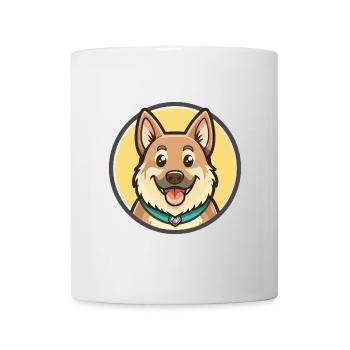 Chinook-Hunderasse, Zeichentrickfigur, Kawaii Clipart - Tasse - Weiß - Vorne